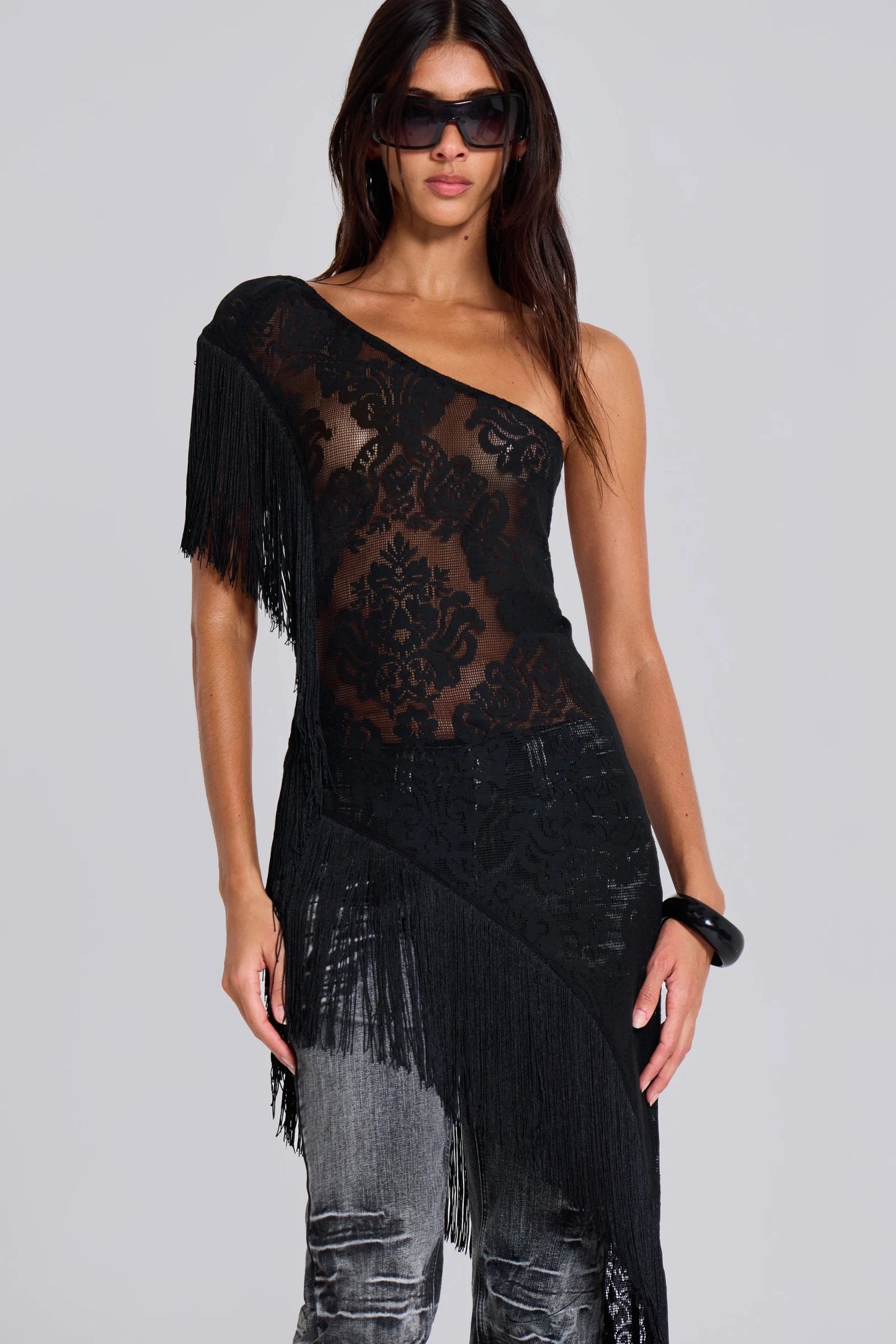 Lace Fringe Dress
