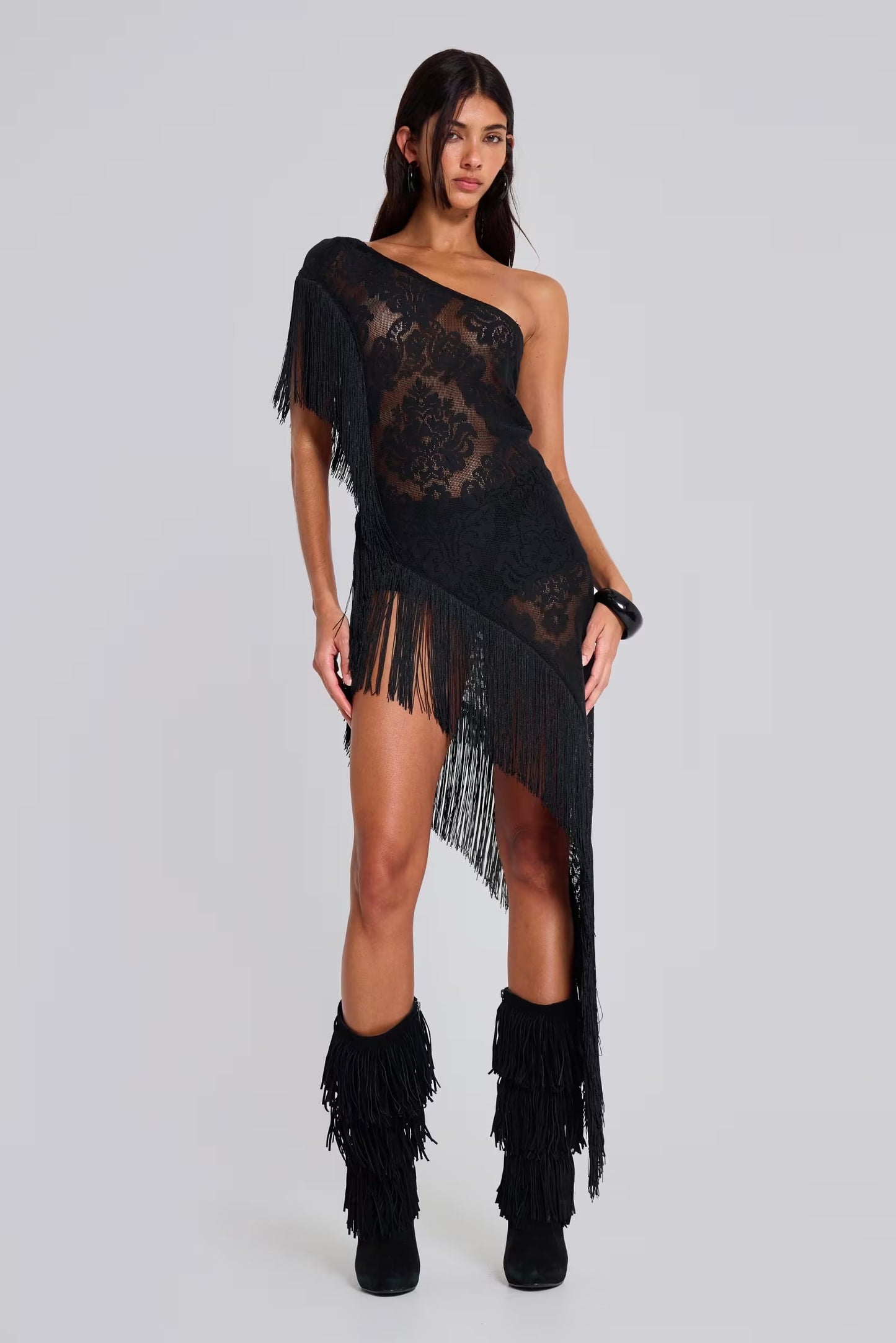 Lace Fringe Dress